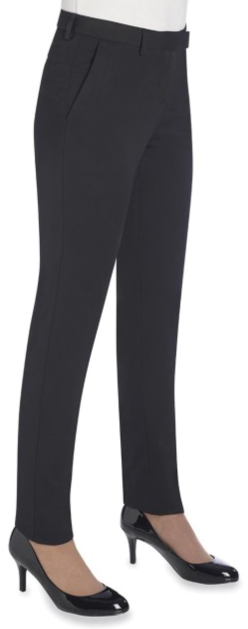 Ladies Ophelia Slim Fit Trousers–BLACK