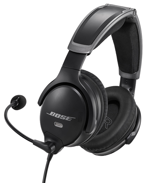 Bose A30 Headset with U174 plug (Helicopter), Non-Bluetooth, High Impedance, Coiled Cable (857642-R130)