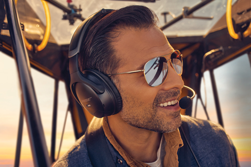 Image 12 of Bose A30 Headset with Dual Plug (Fixed-Wing), Bluetooth, High Impedance and Straight Cable (857641-3120)
