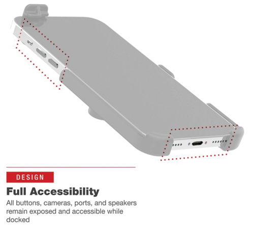 Image 6 of iphone 13 and 14 holder Holder. RAM-HOL-AP38. Form-Fit Holder for Apple iPhone 13, 13 Pro, 14 & 14 Pro