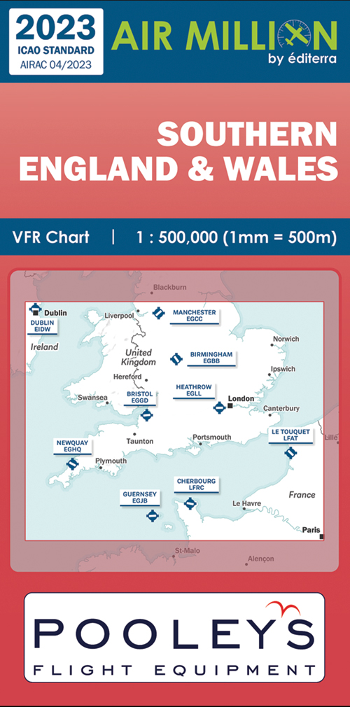 Air Million Zoom Edition 2023 – 1:500 000 Southern England & Wales