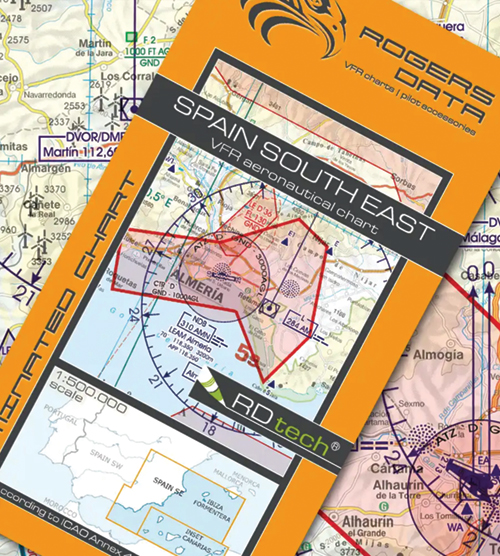 Image 1 of 2025 Spain VFR Charts 1:500 000 - Rogersdata ICH563/ICH564/ICH566/ICH576