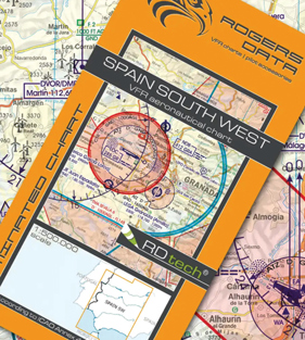 Image of2026 Spain VFR Charts 1:500 000 - Rogersdata ICH563/ICH564/ICH566/ICH576