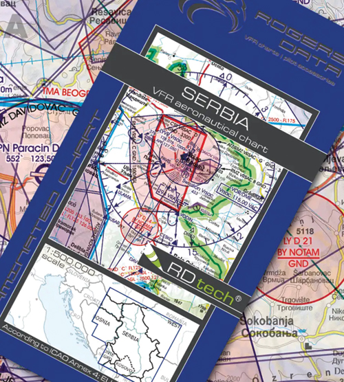 2023 Serbia VFR Chart 1:500 000 - Rogersdata