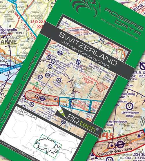 2023 Switzerland VFR Chart 1:500 000 - RogersdataImage Id:179182