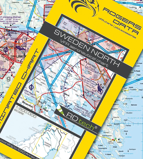 2023 Sweden North VFR Chart 1:500 000 - RogersdataImage Id:179186