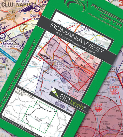 2024 Romania West VFR Chart 1:500 000 - Rogersdata