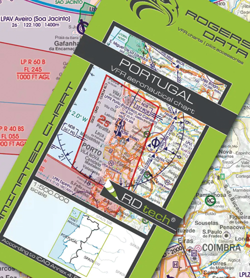 2023 Portugal VFR Charts 1:500 000 - RogersdataImage Id:179189