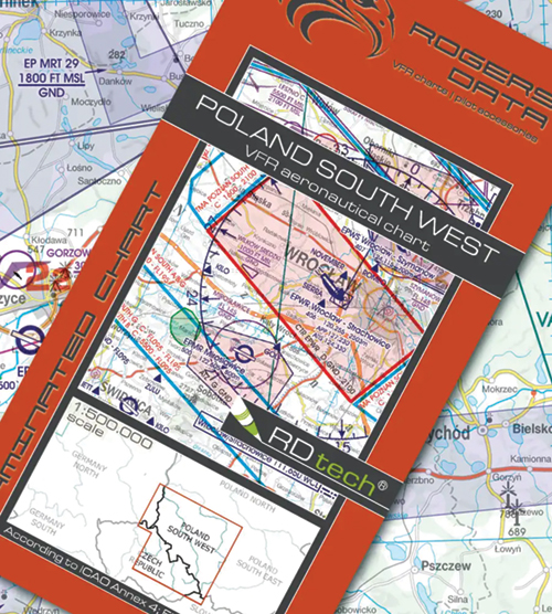 2023 Poland South West VFR Chart 1:500 000 - Rogersdata