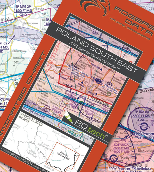 2023 Poland South East VFR Chart 1:500 000 - Rogersdata