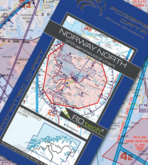 2023 Norway North VFR Chart 1:500 000 - RogersdataImage Id:179196