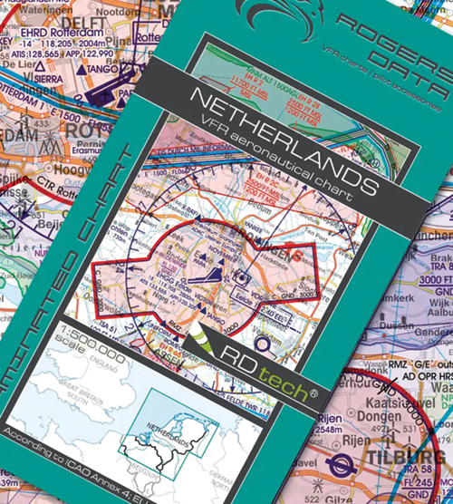 2023 Netherlands VFR Chart 1:500 000 - Rogersdata