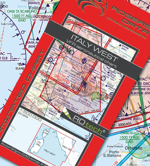 Image 11 of 2025 Italy West VFR Chart 1:500 000 - Rogersdata