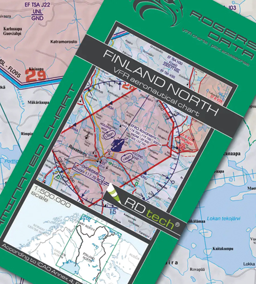 2023 Finland North VFR Chart 1:500 000 - Rogersdata