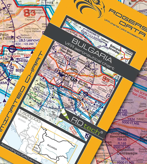 2023 Bulgaria VFR Chart 1:500 000 - Rogersdata