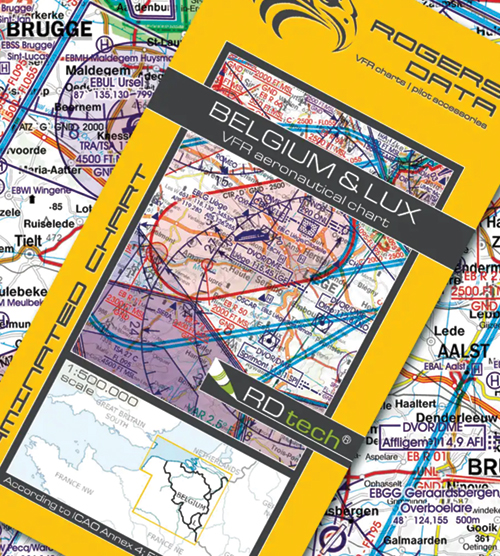 2024 Belgium & Lux VFR Chart 1:500 000 - RogersdataImage Id:179223