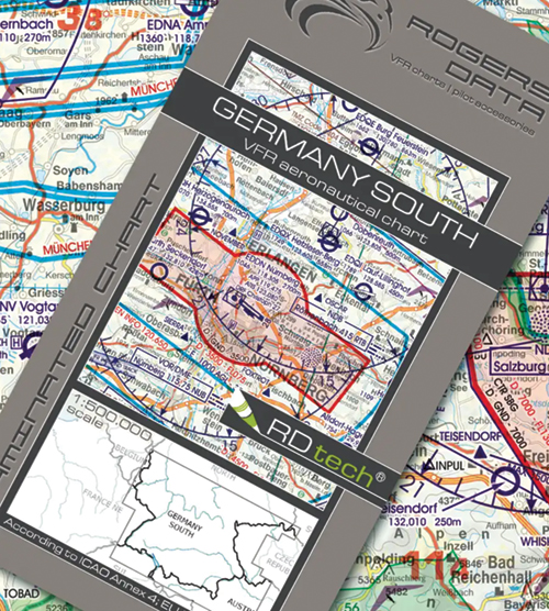 2024 Germany South VFR Chart 1:500 000 - RogersdataImage Id:179226