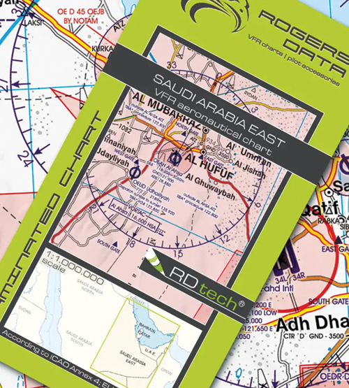 2023 Saudi Arabia East VFR Chart 1:1 000 000 - Rogersdata