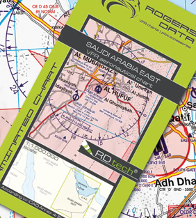 Image of2025 Saudi Arabia East VFR Chart 1:1 000 000 - Rogersdata (10 DAYS)