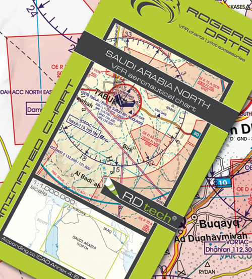 2023 Saudi Arabia North VFR Chart 1:1 000 000 - Rogersdata