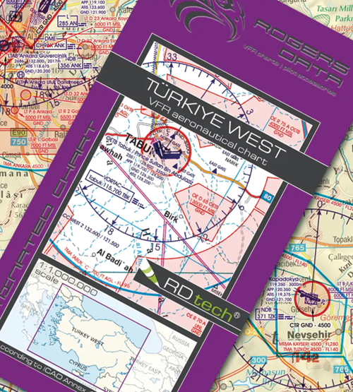 2023 Turkey East VFR Chart 1:1 000 000 - Rogersdata