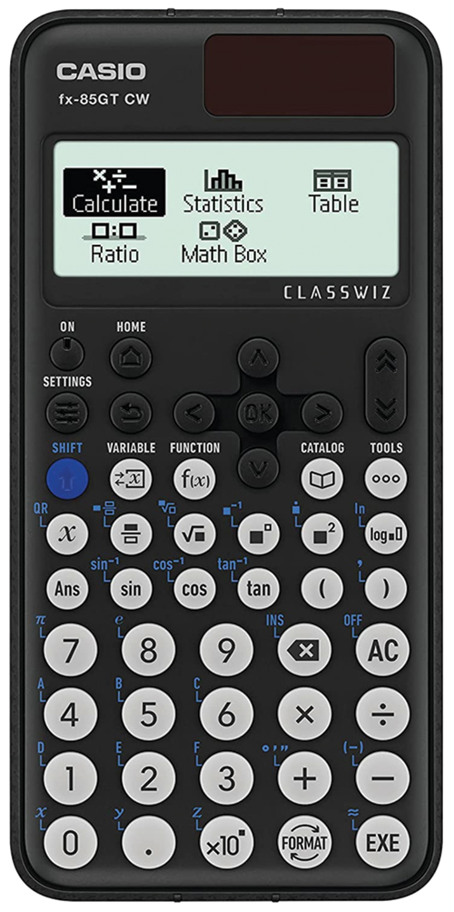 Image 0 of Casio FX-85GT CW Black Solar Scientific Calculator