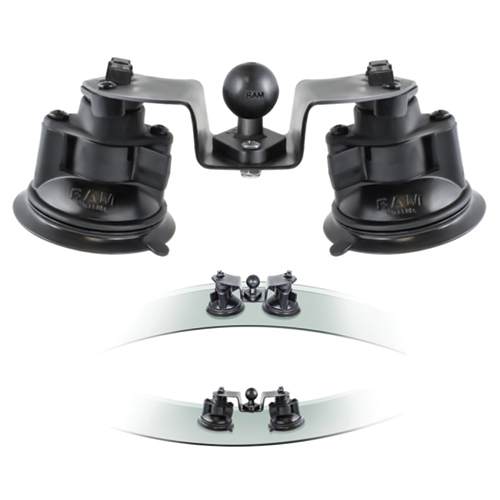 Dual Articulating Suction Cup Base with 1
