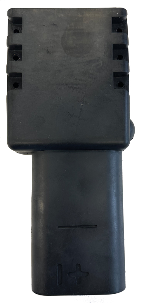 Image 0 of aircraft plug  3 Pin NATO Black Rubber Plug (3 poles – 28 VDC external power female 3 poles rubber plug for aircraft and helicopters)