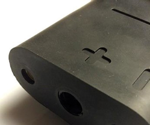 Image 3 of aircraft plug  3 Pin NATO Black Rubber Plug (3 poles – 28 VDC external power female 3 poles rubber plug for aircraft and helicopters)