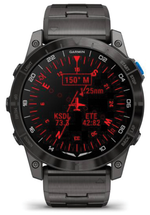 NEW Garmin D2 Mach 1 Pro – Aviator smartwatch with vented titanium braceletImage Id:197029