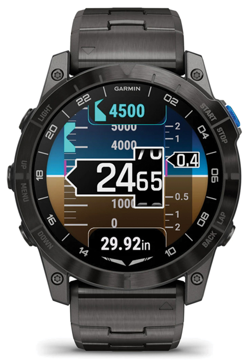 NEW Garmin D2 Mach 1 Pro – Aviator smartwatch with vented titanium braceletImage Id:197040