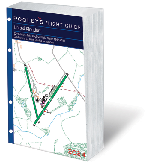 Pooleys 2024 United Kingdom Flight Guide – Loose-leaf Insert