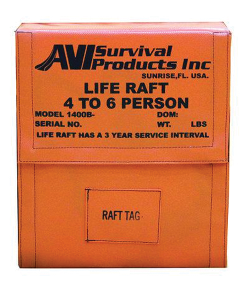 Survival Life Raft 4-6 person with Canopy and Standard Survival Equipment (UK MAINLAND ONLY - 3 DAYS)Image Id:198242