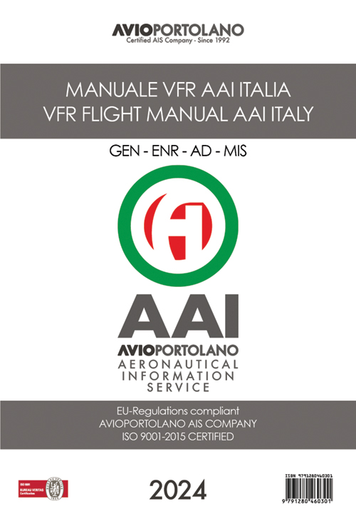 2024 AvioPortolano VFR Italy Flight Guide 