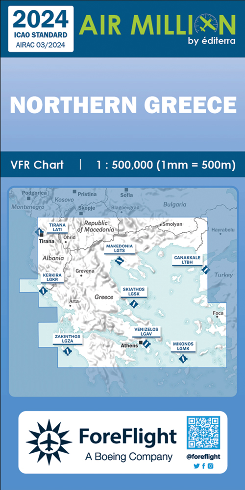Air Million Zoom Edition 2024 – 1:500 000 Greece, Northern Balkans (Chart 1/2)Image Id:205333