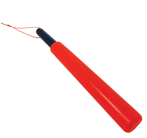 Image 2 of Wooden Day Glow Marshalling Wand Orange