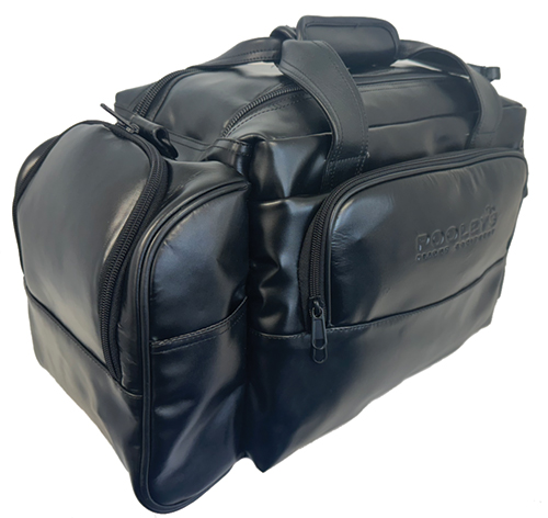 Image 1 of Pooleys Black Leather Pilot's Bag