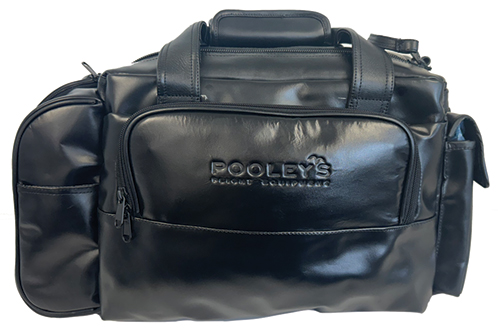 Pooleys Black Leather Pilot's BagImage Id:206327