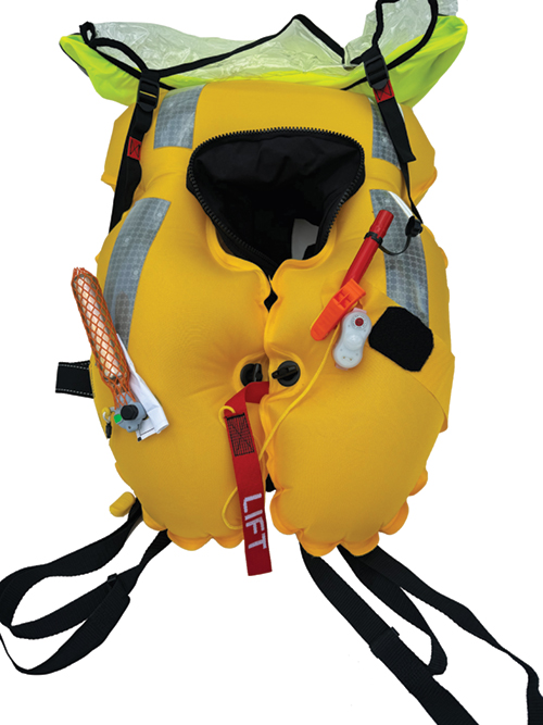 Image 3 of Life Jacket with Spray Hood - black (UK MAINLAND ONLY)