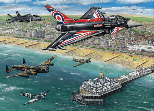 Image 0 of Airshow over Eastbourne, Jigsaw Puzzle (1000 pieces)