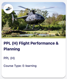 Academy Access – Helicopters Flight Performance & Planning, E-Learning