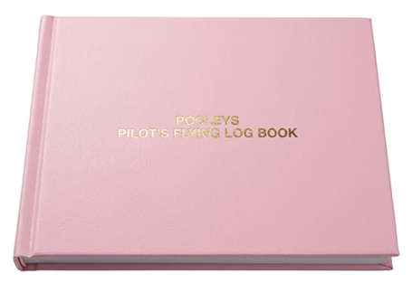 Image ofPooleys Pilot Flying Log Book - Pink 
