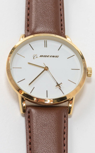 Image ofBoeing Gold Rotating Airplane Ladies Watch
