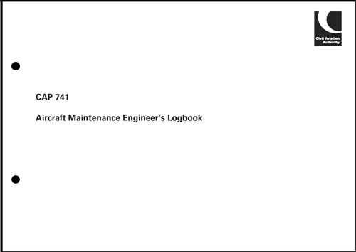 CAP 741 Aircraft Maintenance Engineer's Log Book and Binder