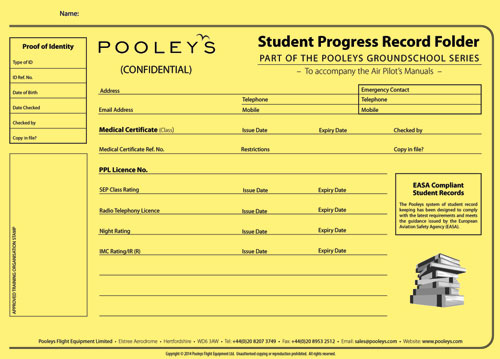 Student Progress Record Folder