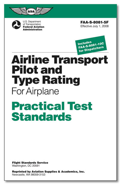 Image 0 of Practical Test Standards: Airline Transport Pilot & Type Rating (Airplane)