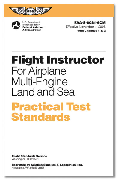 Practical Test Standards: CFI - Multi-Engine