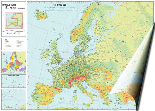 Airfield Guide Europe Wall Chart - 7th EditionImage Id:42518