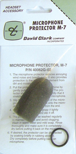 David Clark Microphone Protector M-7
