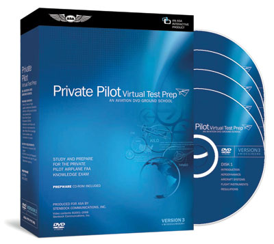Image 0 of ASA Virtual Test Prep - Private Pilot DVD